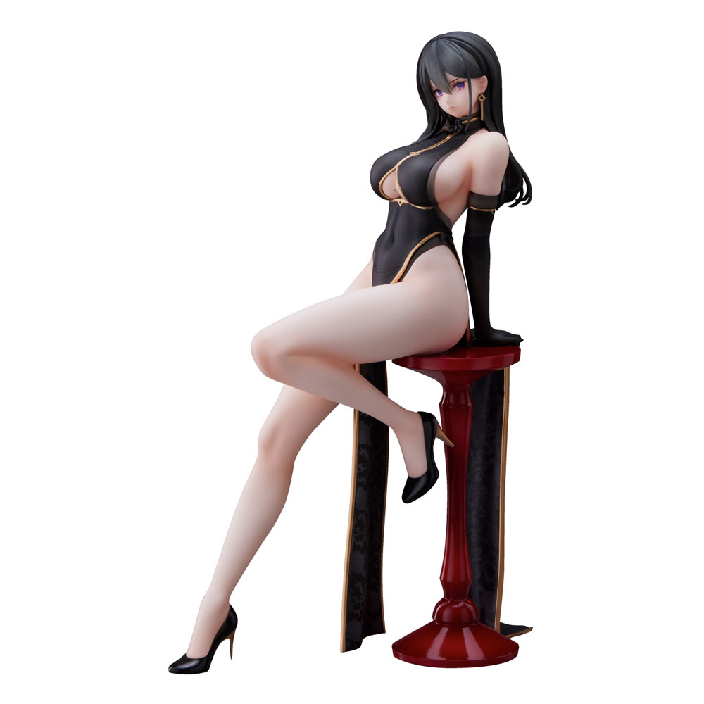Original Character PVC Statue Hayabusa Illustration Black China Dress-chan 16 cm