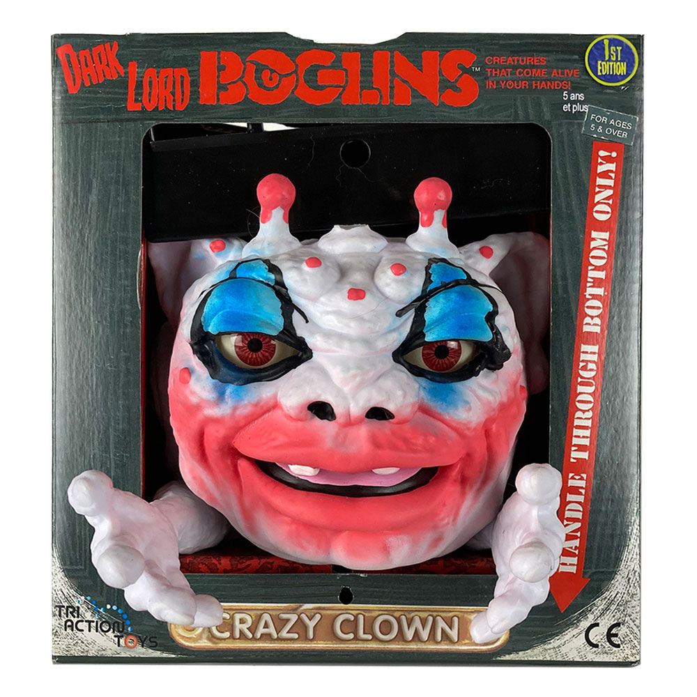 Boglins Hand Puppet Dark Lord Crazy Clown  (Glow In The Dark) - Damaged packaging