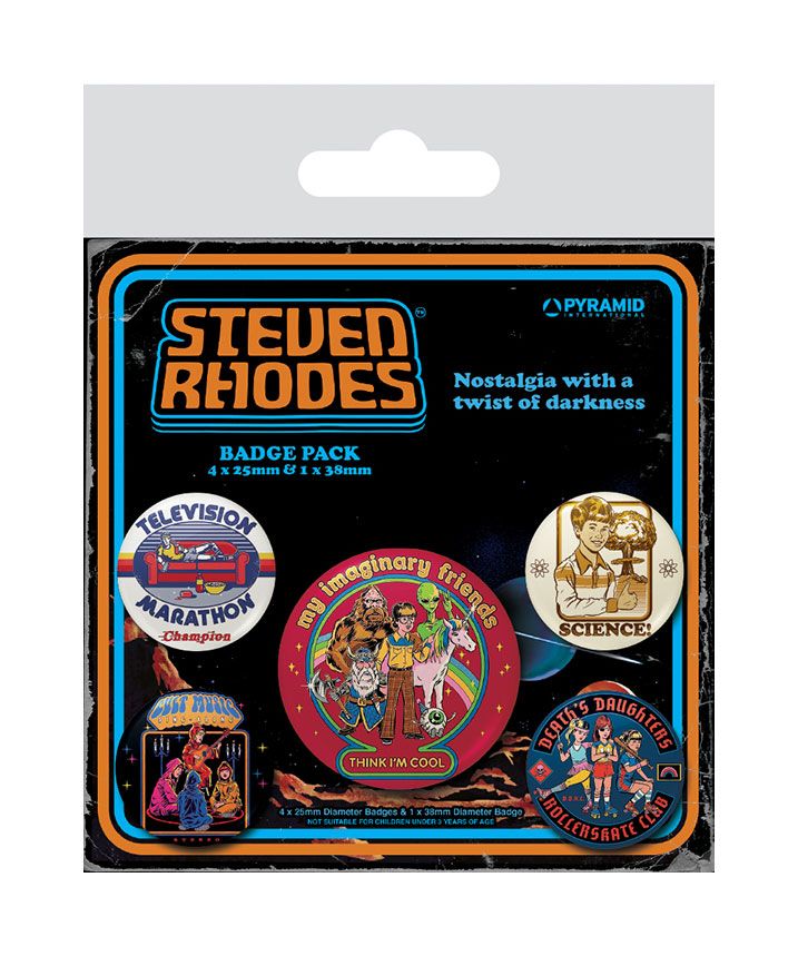 Steven Rhodes Pin-Back Buttons 5-Pack Collection