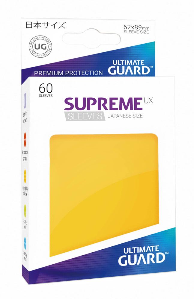 Ultimate Guard Supreme UX Sleeves Japanese Size Yellow (60) - Damaged packaging