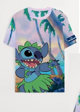 Lilo & Stitch All Over Print T-Shirt Size XL