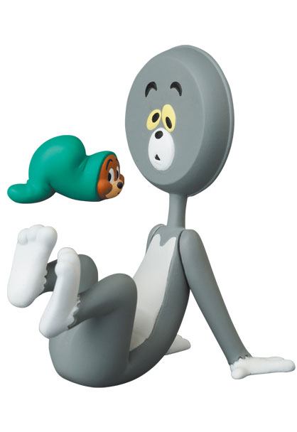 Tom & Jerry UDF Series 3 Mini Figure Tom (Head In The Shape Of The Pan) & Jerry (In The Vinyl Hose) 4 - 9 cm