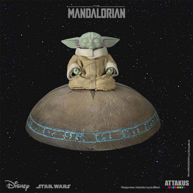 Star Wars: The Mandalorian Classic Collection Statue 1-5 Grogu Summoning the Force 13 cm