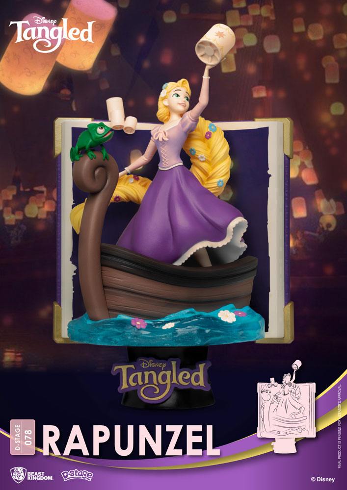 Beast Kingdom Toys Disney Story Book Series D-Stage PVC Diorama Rapunzel New Version 15 cm - Damaged packaging