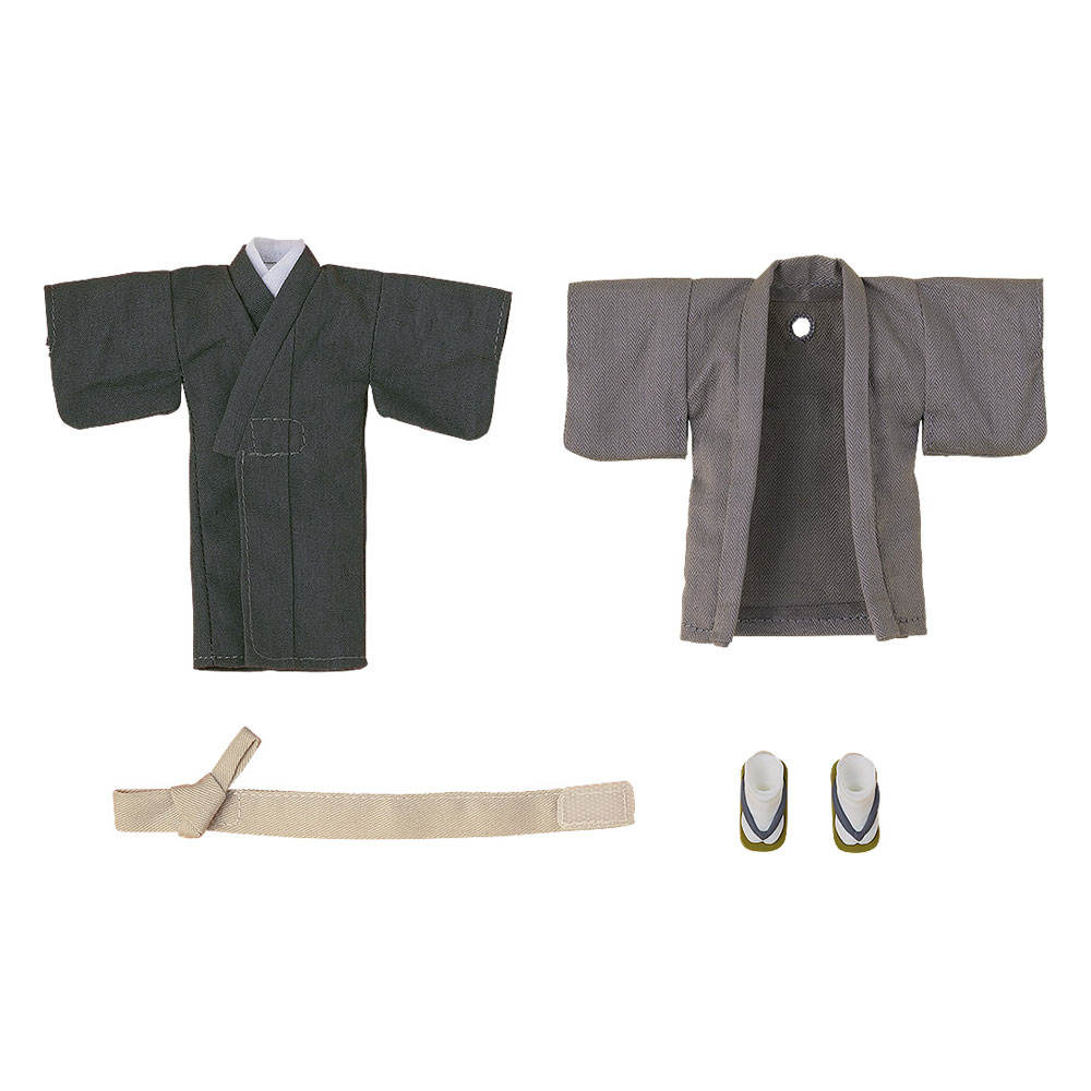 Original Character for Nendoroid Doll Figures Outfit Set: Kimono - Boy (Gray)