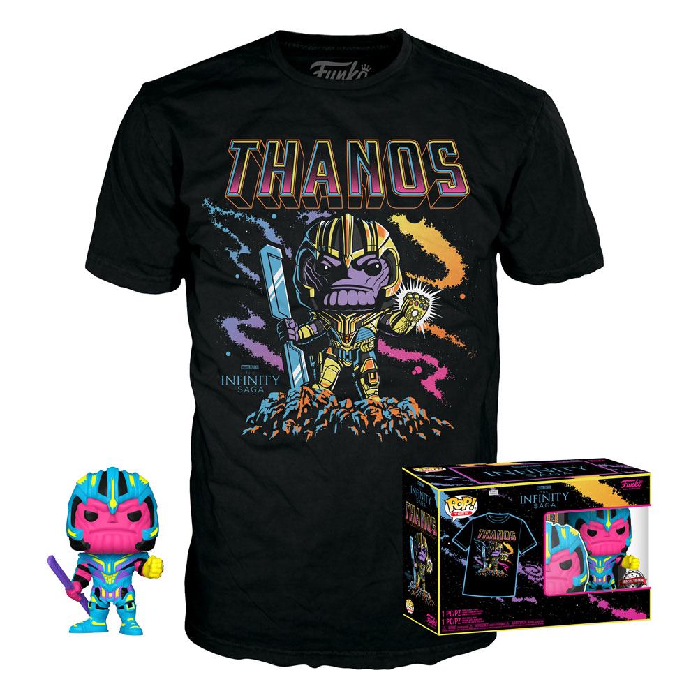 Marvel POP! & Tee Box Thanos (BKLT) Size M