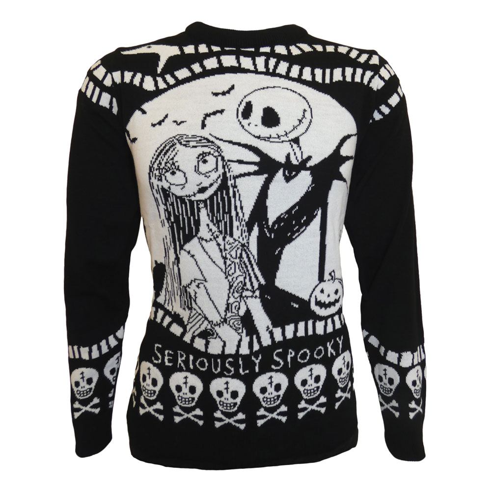 Nightmare Before Christmas Sweatshirt Christmas Jumper Seriously Spooky Size S