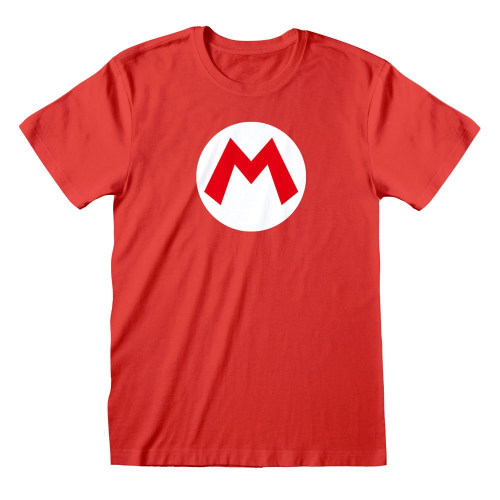 Nintendo Super Mario T-Shirt Mario Badge Size L