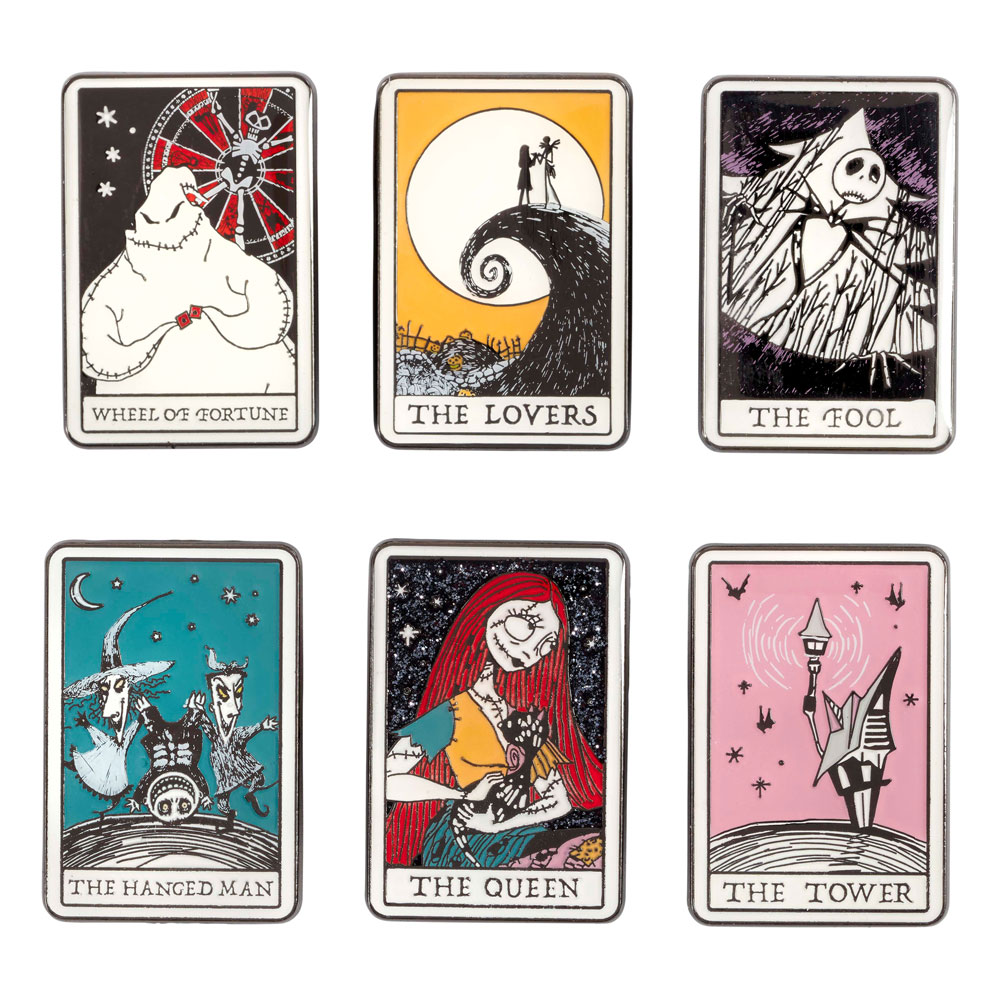 Nightmare before Christmas Enamel Pins Tarot Card Blind Box Assortment (12)
