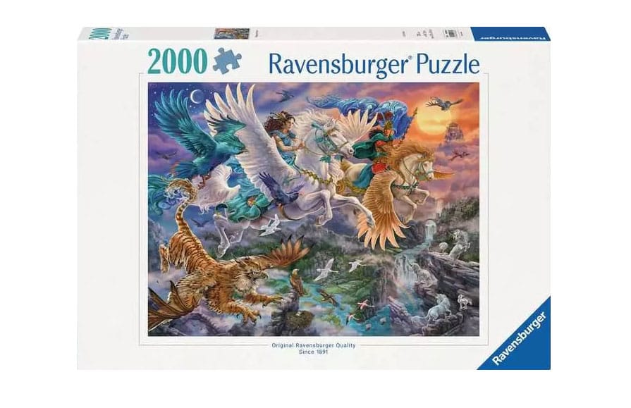 Original Ravensburger Quality Jigsaw Puzzle Through the air on the Pegasus (2000 pieces)