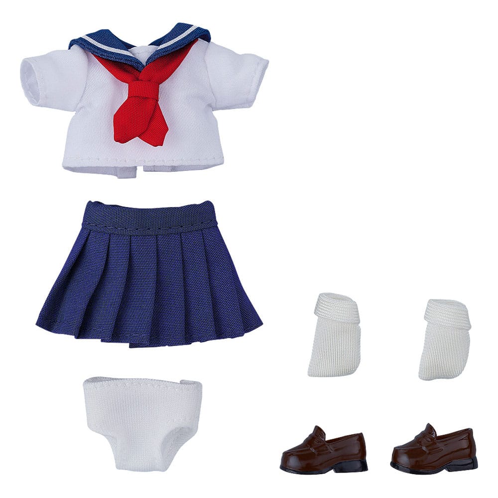 Original Character for Nendoroid Doll Figures Outfit Set: Short-Sleeved Sailor Outfit (Navy)