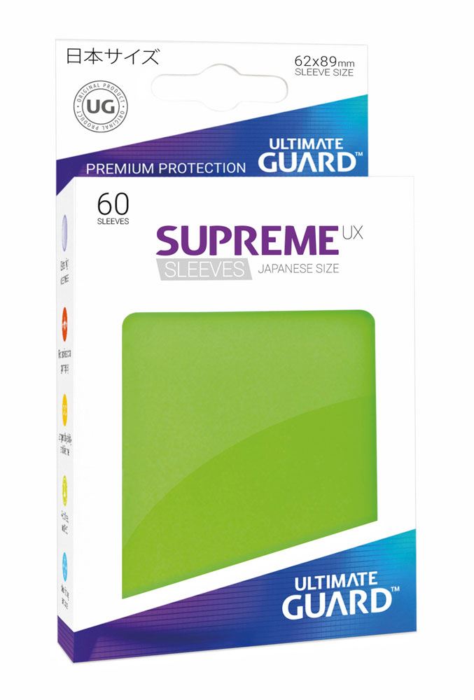 Ultimate Guard Supreme UX Sleeves Japanese Size Light Green (60) - Damaged packaging