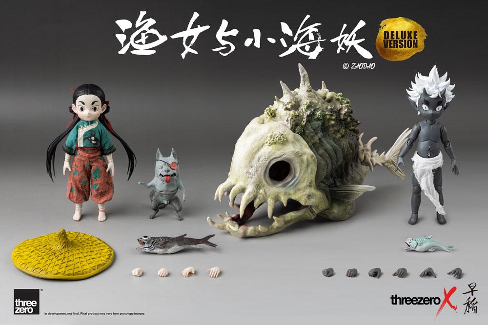 Zao Dao Statues 1/6 Fishergirl and Little Sea Elf Deluxe Edition 15 cm