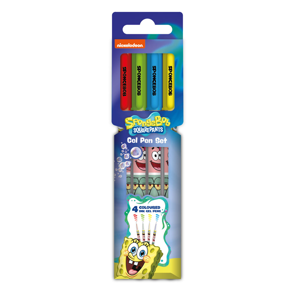 SpongeBob Gel Pens 4-Packs Icons Case (6)
