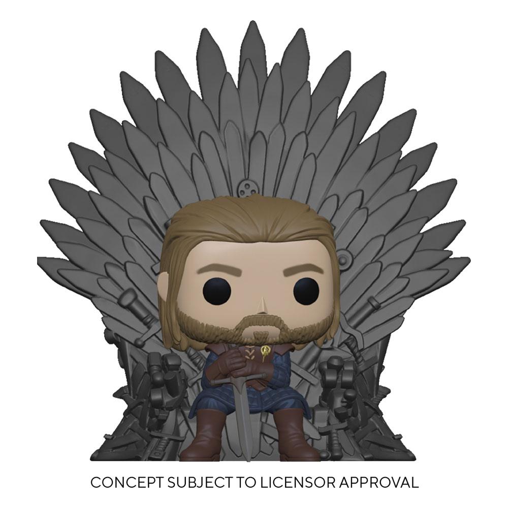 Game of Thrones POP! Deluxe Vinyl Figure Ned Stark on Throne 9 cm