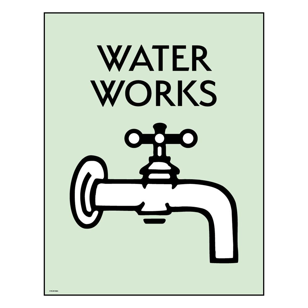 Monopoly Art Print Water Works Limited Edition 36 x 28 cm