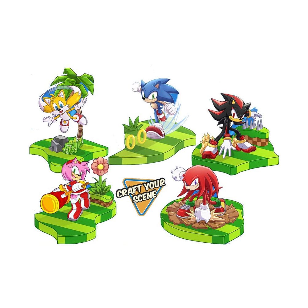 Sonic The Hedgehog Craftables Action Figures 8 cm Display (12)
