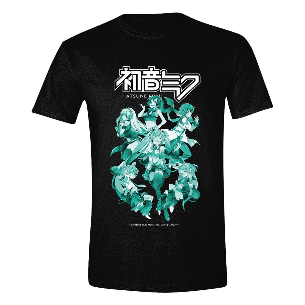 Hatsune miku Crew Black T-Shirt - S