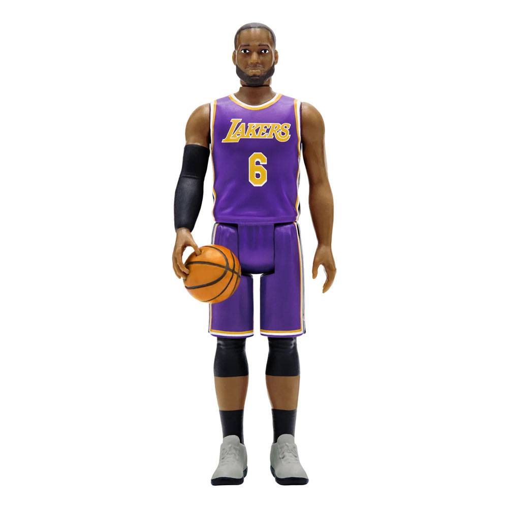 NBA ReAction Action Figure Wave 3 LeBron James (Lakers) [Purple Statement] 10 cm