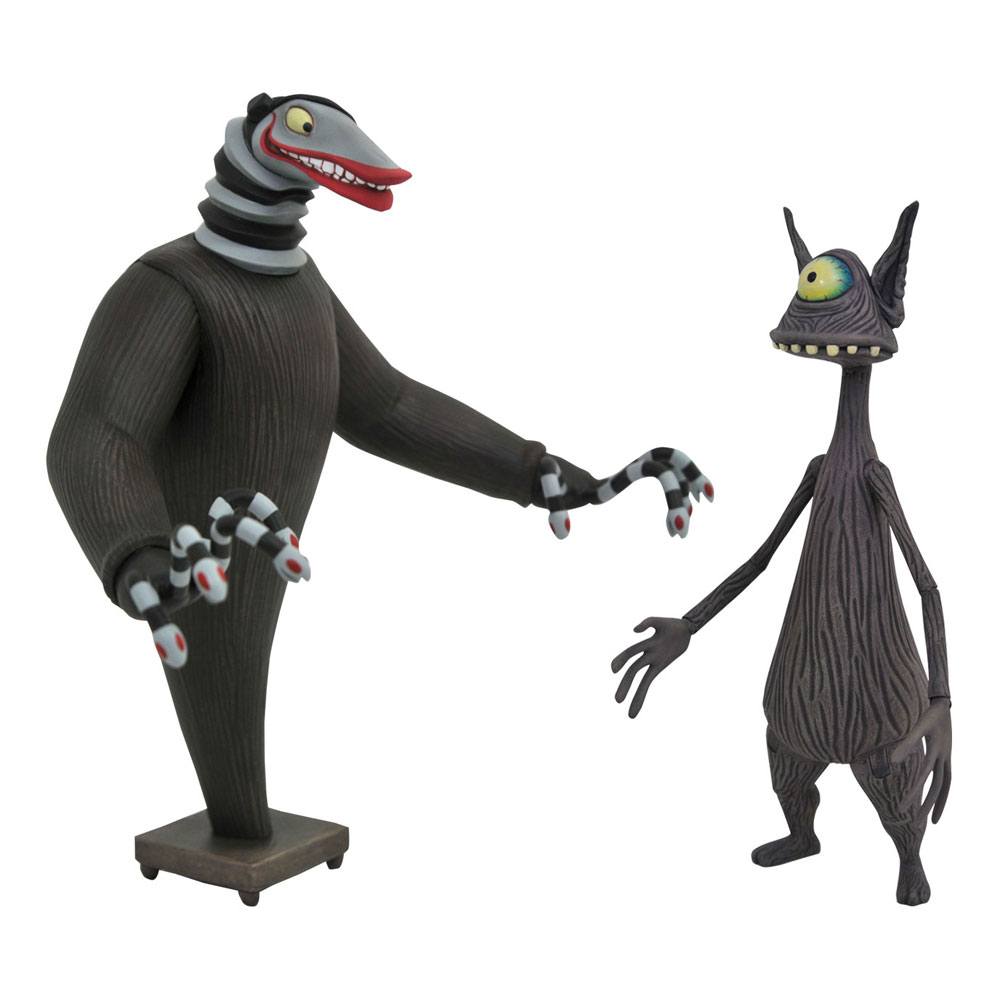 Nightmare before Christmas Action Figures 2-Pack Creature under the Stairs & Cyclops 18 cm