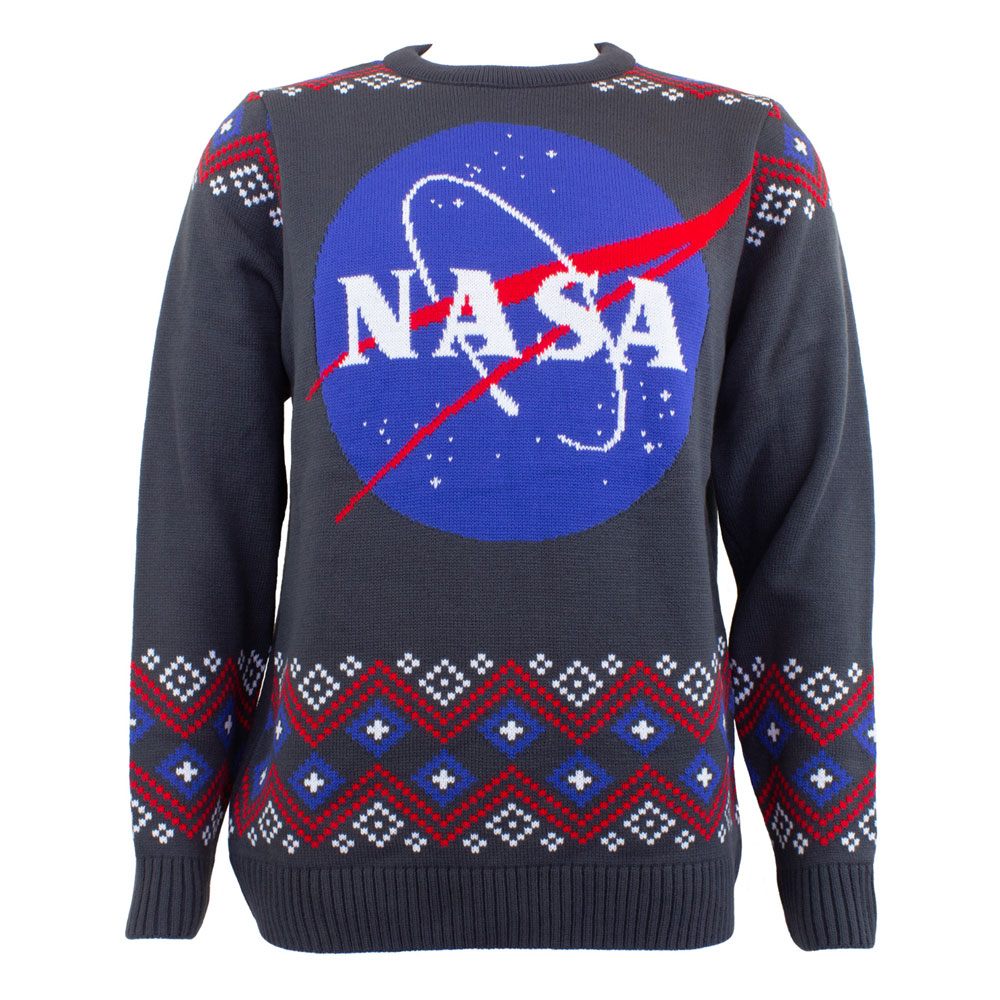 NASA Sweatshirt Christmas Jumper Logo Size M