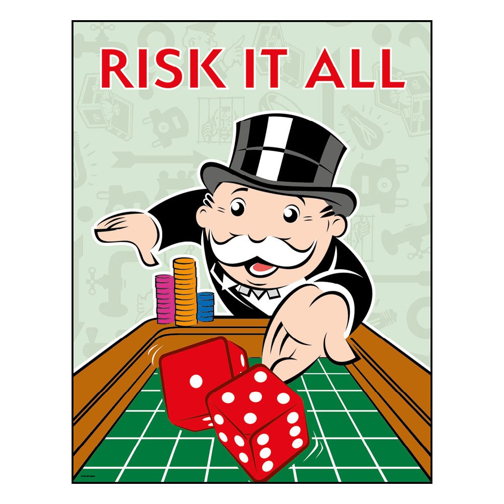 Monopoly Art Print Risk It All Limited Edition 36 x 28 cm