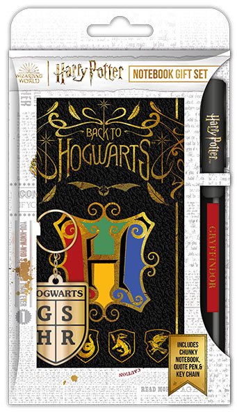 Harry Potter Notebook Gift Set Colourful Crest Case (6)