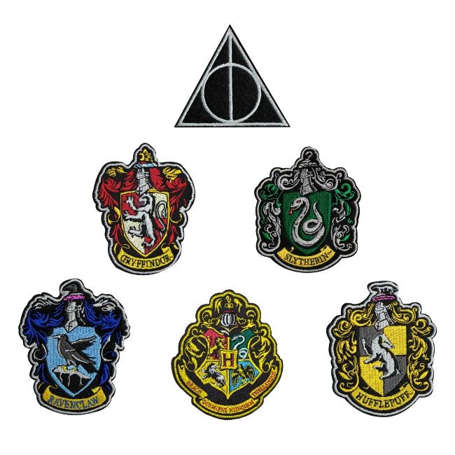 Harry Potter Patches 6-Pack House Crests