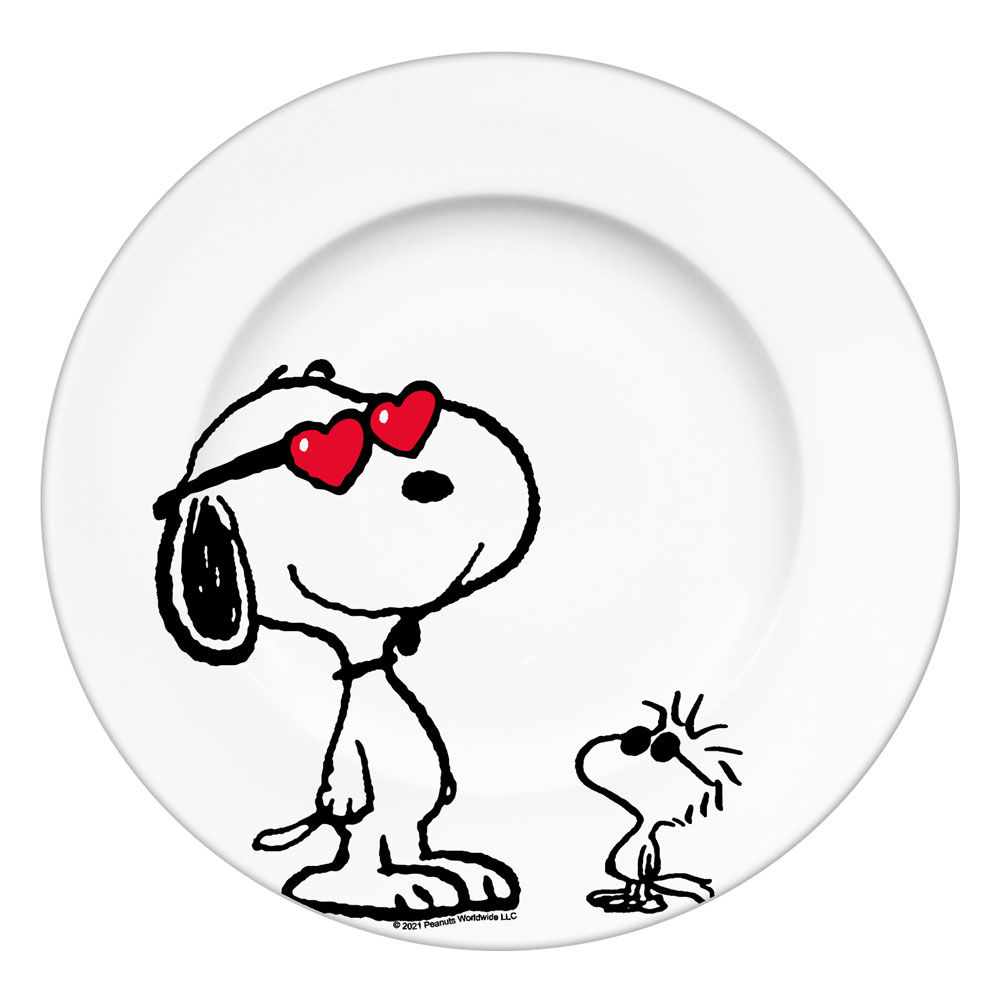 Peanuts Plate Snoopy & Woodstock