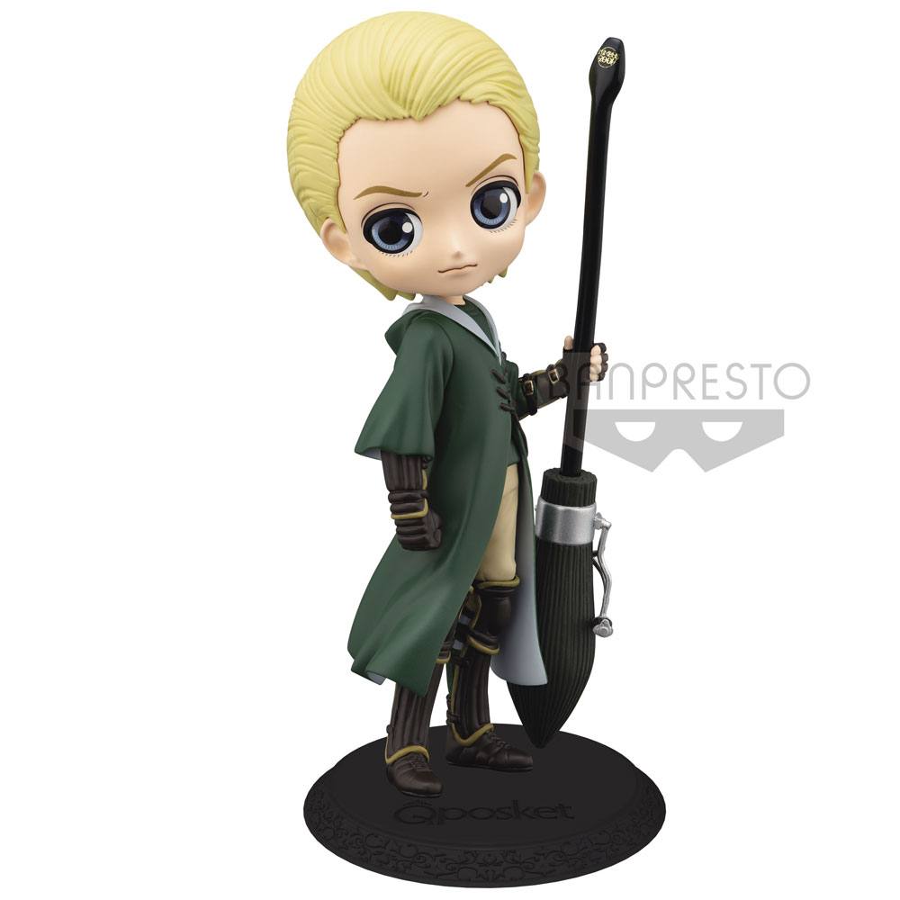 Harry Potter Q Posket Mini Figure Draco Malfoy Quidditch Style Version A 14 cm