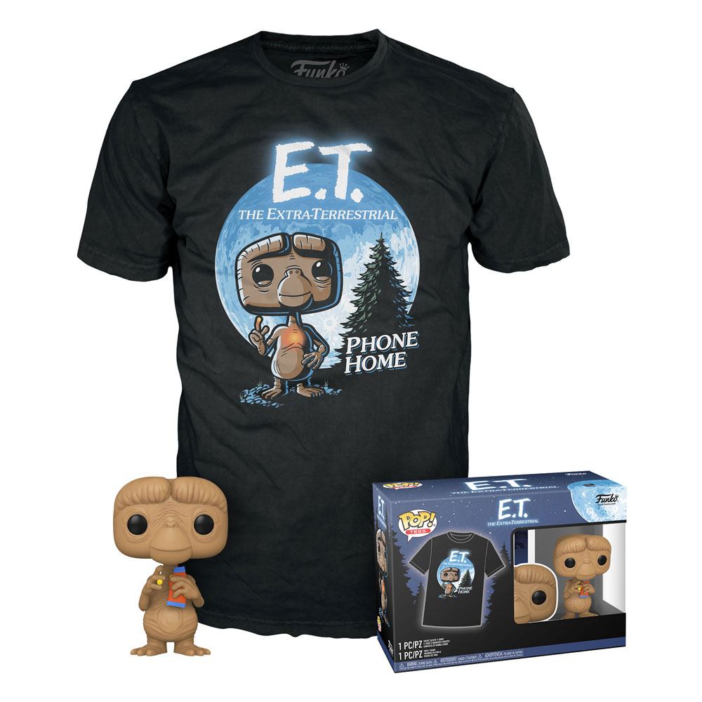 E.T. the Extra-Terrestrial POP! & Tee Box E.T. w/Reeses Size S