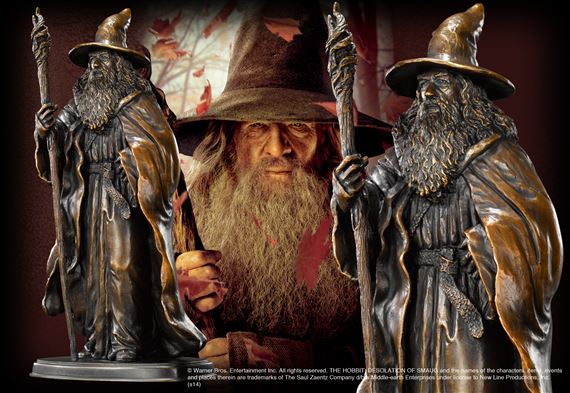 Gandalf bronzen beeld Noble Collection