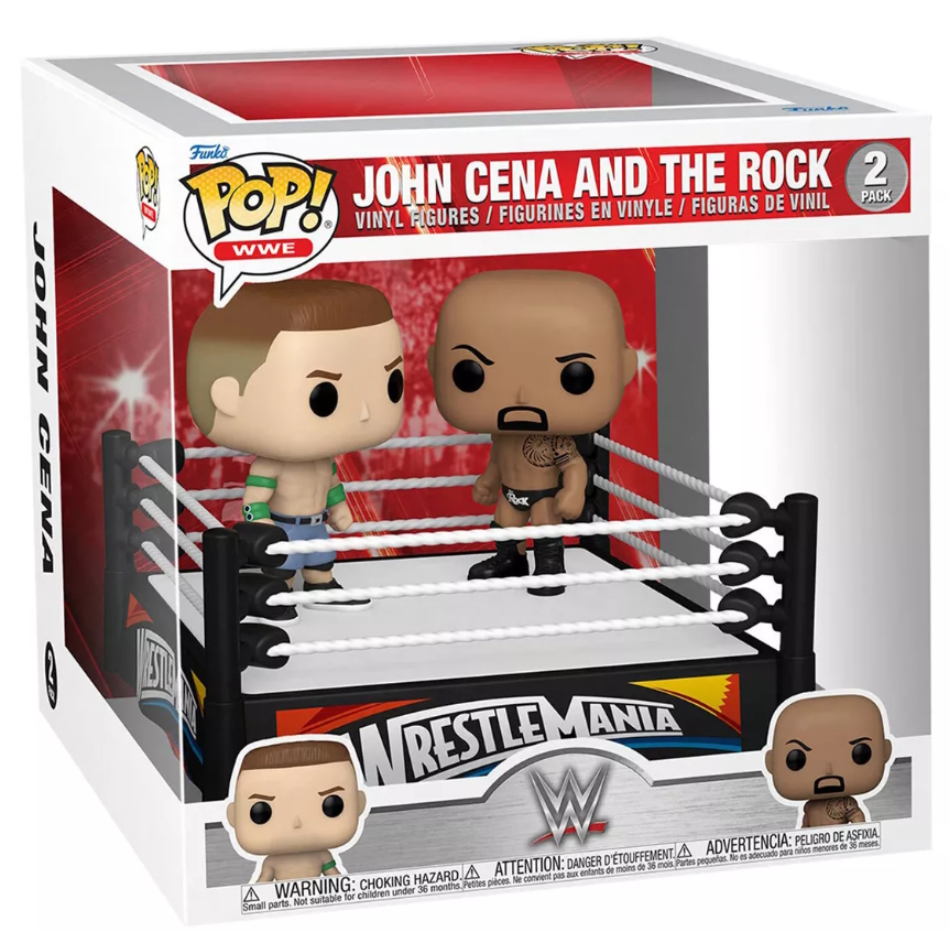 WWE POP! Vinyl Figures 2-pack John Cena and The Rock 9cm