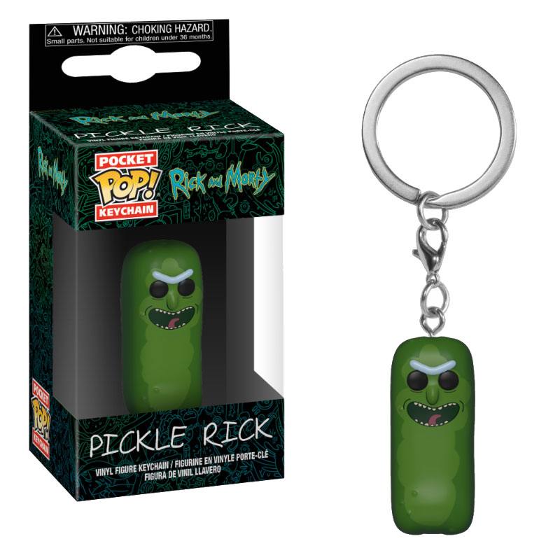 Rick and Morty Pocket POP! Vinyl Keychain Pickle Rick 4cm