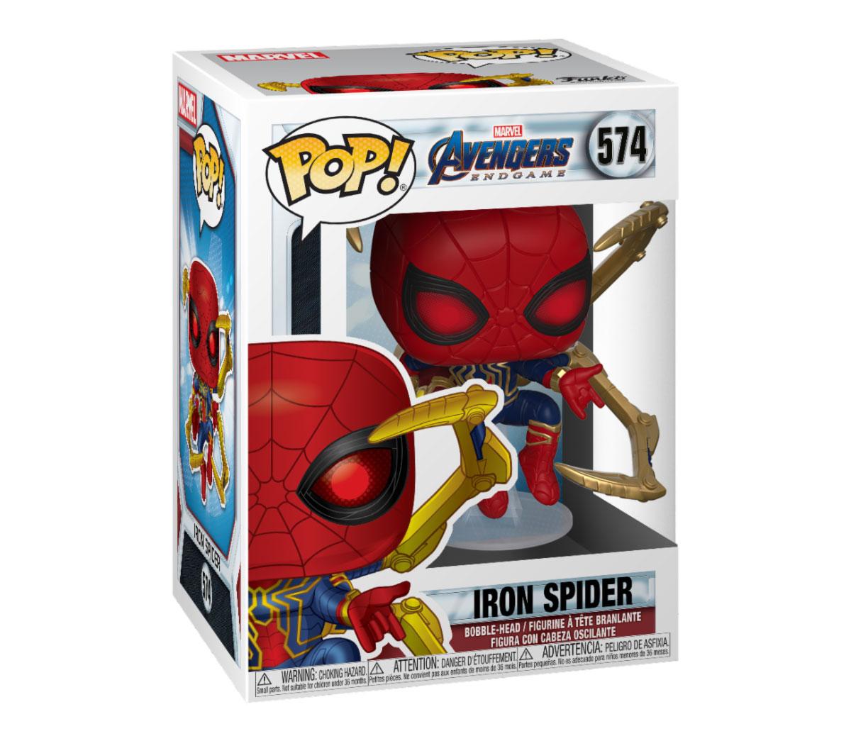 Avengers: Endgame POP! Movies Vinyl Figure Iron Spider w/Nano Gauntlet 9cm