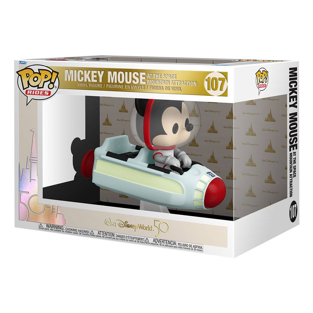 Walt Disney World 50th Anniversary POP! Rides Super Deluxe Space Mountain w/Mickey Mouse 13cm