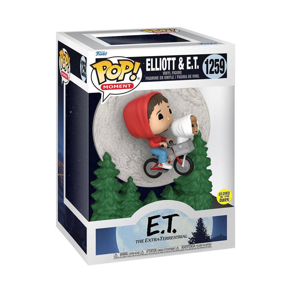 E.T. the Extra-Terrestrial POP! Moment Vinyl Figure Elliot and ET Flying (GITD) 9cm