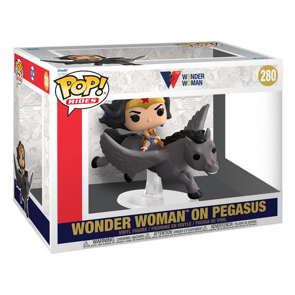Wonder Woman POP! Rides Vinyl Figure Wonder Woman 80th on Pegasus 15cm