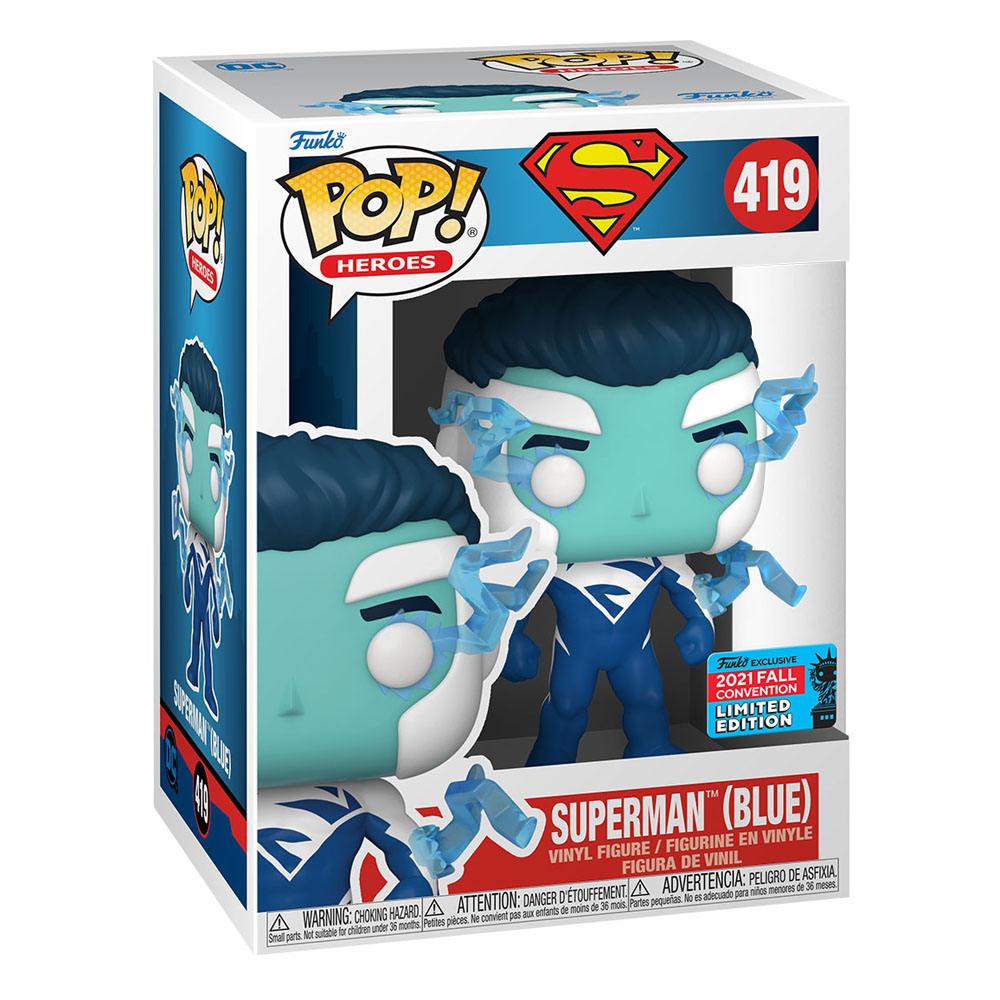 DC Comics POP! Vinyl Figure Superman (Blue) (NYCC/Fall Con.) 9cm