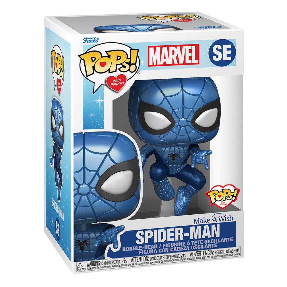Marvel Make a Wish 2022 POP! Marvel Vinyl Figure Spider-Man (Metallic) 9cm