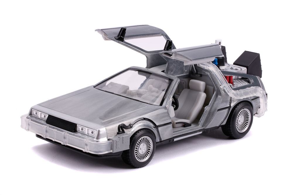 Back to the Future II Hollywood Rides Diecast Model 1-24 DeLorean Time Machine