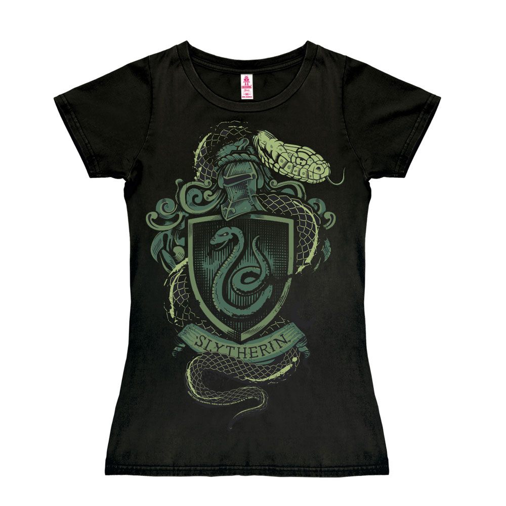 Harry Potter Easy Fit Ladies T-Shirt Slytherin Size M