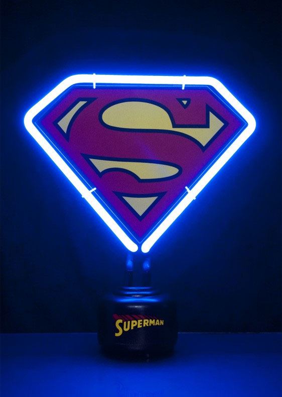 DC Comics Neon Light Superman Shield 23 x 24 cm